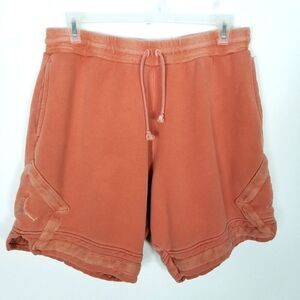 Jordan Women Flight Fleece Diamond Shorts Sz XL Pink Athletic Drawstring Thick